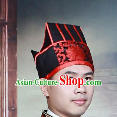 Chinese Traditional Hair Accessories Ancient Ming Dynasty Scholar Hat Headwear for Men