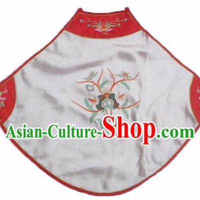 Chinese Traditional Underwear Ancient Costume Embroidered White Bellyband for Women