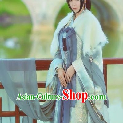 Chinese Traditional Peri Hanfu Dress Ancient Imperial Consort Costumes for Women