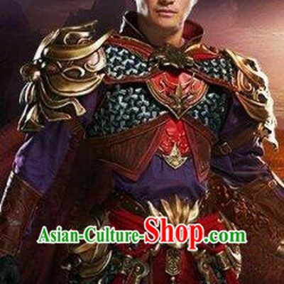 Ancient Chinese General Armor Costumes Complete Set