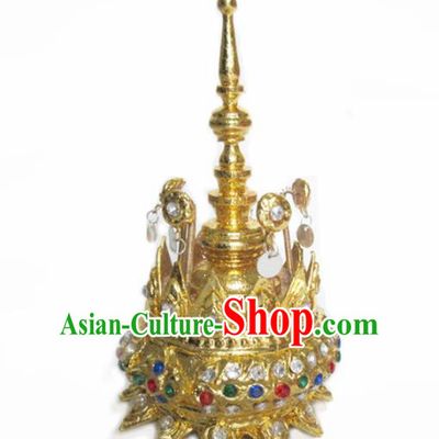 Chinese Ethnic Folk Dance Hair Accessories Traditional National Dai Nationality Headwear for Women