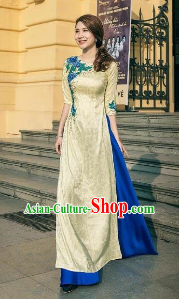 Vietnamese Trational Dress Vietnam Ao Dai Cheongsam Clothing Vietnamese Trational Dress Vietnam Ao Dai Cheongsam Clothing