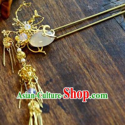Chinese Handmade Classical Hair Accessories Luxurious Step Shake Ancient Hairpins for Women