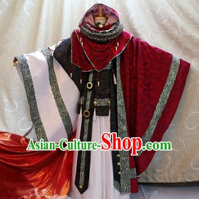 Ancient China Cosplay Tang Dynasty Swordsman Costumes Traditional Knight Clothing for Men