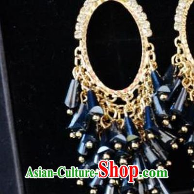 European Western Bride Vintage Jewelry Accessories Eardrop Renaissance Gothic Earrings for Women