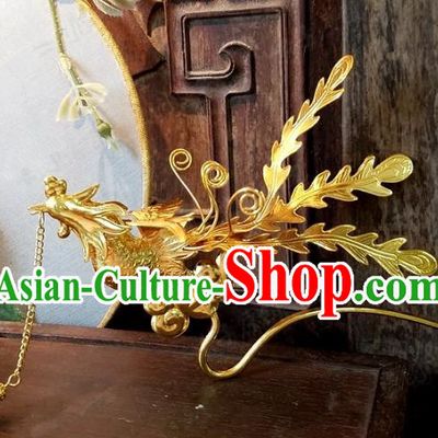 Chinese Handmade Classical Hairpins Ancient Hanfu Phoenix Hair Clip Hair Accessories for Women