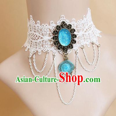 European Western Vintage Jewelry Accessories Renaissance Bride Bohemia Lace Necklace for Women
