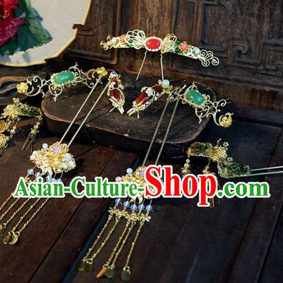 Chinese Handmade Classical Hairpins Ancient Hanfu Headdress Hair Accessories for Women