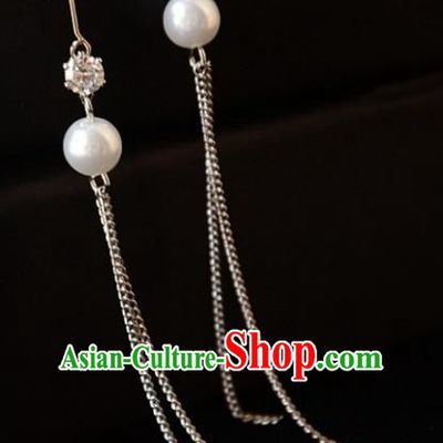 European Western Bride Vintage Accessories Eardrop Renaissance Pearl Earrings for Women