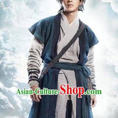 China Ancient Swordswoman Costume A Chinese Odyssey Knight Clothing for Men