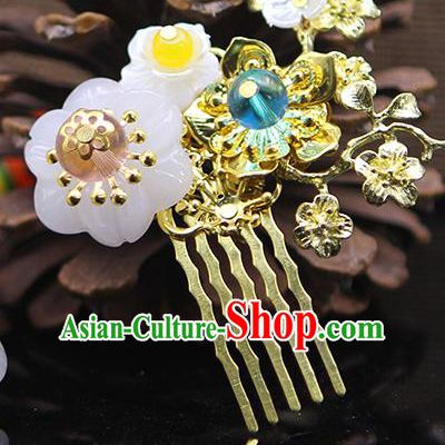 Handmade Chinese Ancient Palace Lady Hair Accessories Hanfu Hair Comb Hairpins for Women