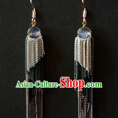 European Western Bride Vintage Tassel Eardrop Accessories Renaissance Earrings for Women