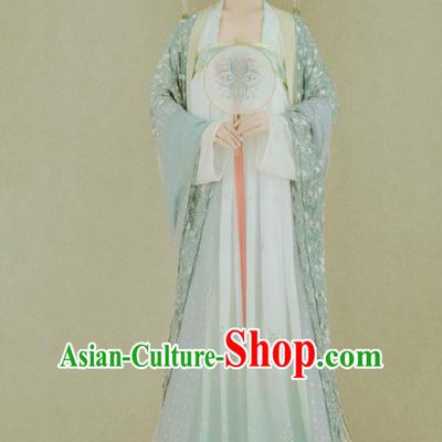 Traditional Chinese Tang Dynasty Imperial Concubine Embroidered Costume Ancient Palace Lady Dress for Women