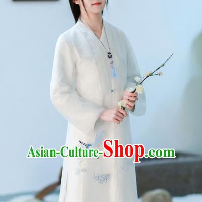 Traditional Chinese National Costume Embroidered Cheongsam Tangsuit Qipao Dress for Women