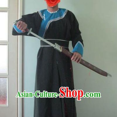 Traditional Chinese Stage Performance Costume Ancient Imperial Bodyguard Hanfu Clothing for Men