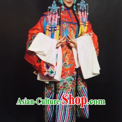 Traditional Chinese Beijing Opera Actress Costume Peking Opera Imperial Concubine Embroidered Clothing for Women