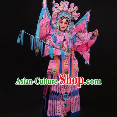 Traditional Chinese Beijing Opera Swordplay Costume Peking Opera Blues Embroidered Clothing for Women