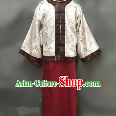 Traditional Chinese Stage Performance Costume Ancient Qing Dynasty Nobility Childe Clothing for Men