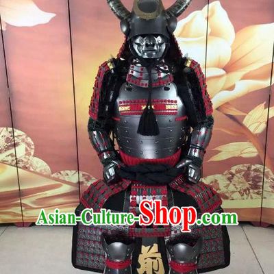 Traditional Chinese Stage Performance Costume Ancient Warrior Helmet and Armour