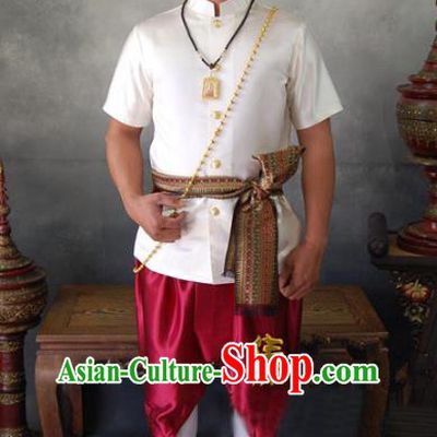 Traditional Asian Thailand Stage Performance National Costume for Men