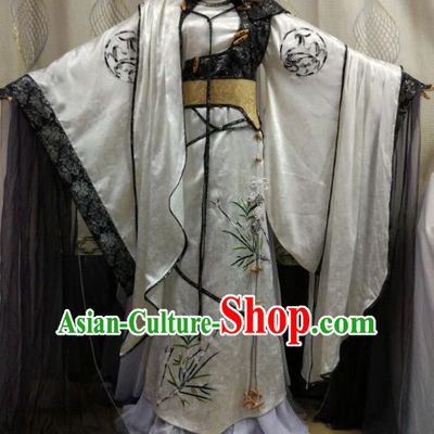 China Ancient Cosplay Swordsman Costume Royal Highness Knight Fancy Dress for Men