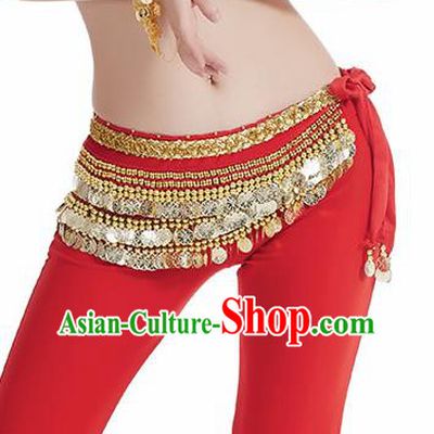 Red Waistband Asian Indian Belly Dance Waist Accessories India National Dance Belts for Women