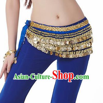 Royalblue Waistband Asian Indian Belly Dance Waist Accessories India National Dance Belts for Women