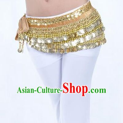 Champagne Waistband Asian Indian Belly Dance Waist Accessories India National Dance Belts for Women