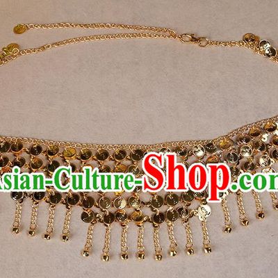 Asian Indian Belly Dance Waist Chain Tassel Waistband India Raks Sharki Belts for Women
