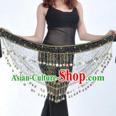 Asian Indian Traditional Belly Dance Tassel Waistband India Raks Sharki Belts for Women