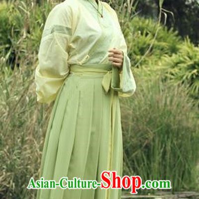 Asian China Ancient Swordswoman Costume Chinese Ming Dynasty Young Lady Clothing for Women