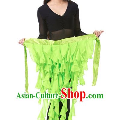 Indian Traditional Belly Dance Belts Light Green Hip Scarf Waistband India Raks Sharki Waist Accessories for Women