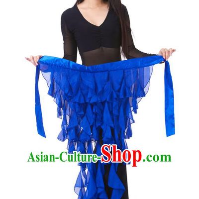 Indian Traditional Belly Dance Belts Royalblue Hip Scarf Waistband India Raks Sharki Waist Accessories for Women