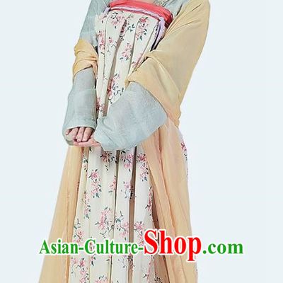 China Ancient Tang Dynasty Princess Hanfu Dress Costume for Women