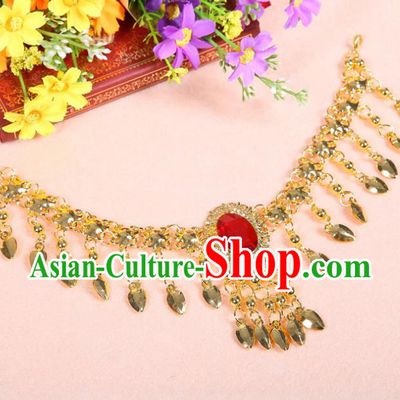 Indian Belly Dance Hair Accessories India Raks Sharki Crystal Hair Clasp for Women