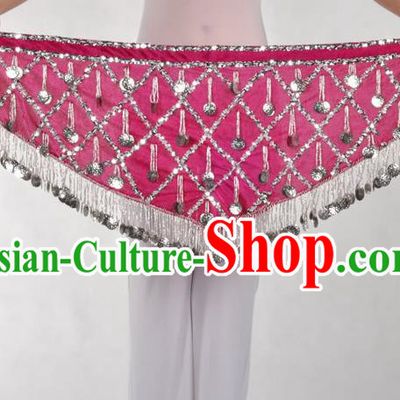 Indian Belly Dance Rosy Belts Waistband India Raks Sharki Waist Accessories for Women