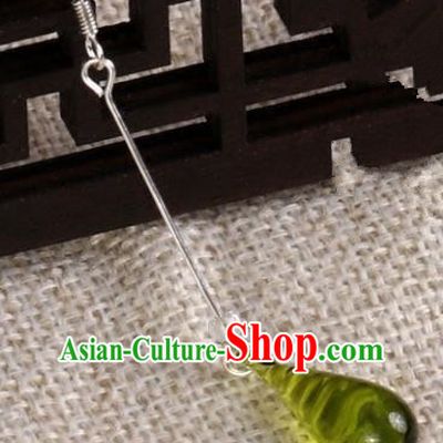 Chinese Handmade Classical Earrings Accessories Ancient Princess Eardrop for Women