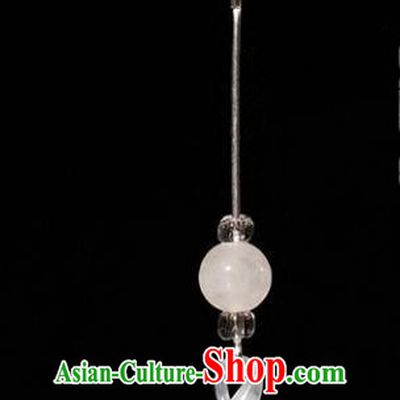 Chinese Handmade Classical Earrings Accessories Ancient Princess Jade Eardrop for Women