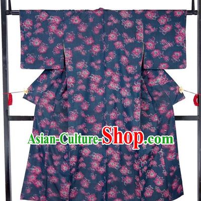 Asian Japanese Traditional Costumes Japan Kimono Yukata Printing Bathrobe Clothing for Women