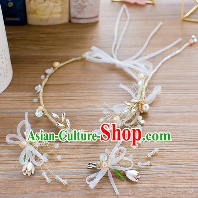 Handmade Classical Wedding Hair Accessories Bride Headwear Hair Clasp Hair Stick for Women