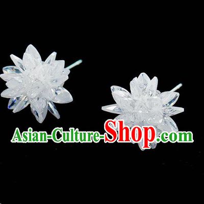 Handmade Classical Wedding Accessories Bride Crystal Earrings for Women