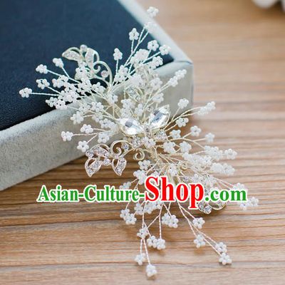 Handmade Classical Wedding Hair Accessories Bride Crystal Hair Claw Headwear for Women