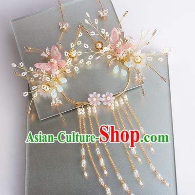 Handmade Classical Wedding Accessories Earrings Baroque Bride Tassel Ear Pendant for Women