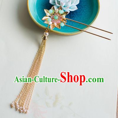 Chinese Handmade Classical Hair Accessories Wedding Hairpins Tassel Step Shake Headwear