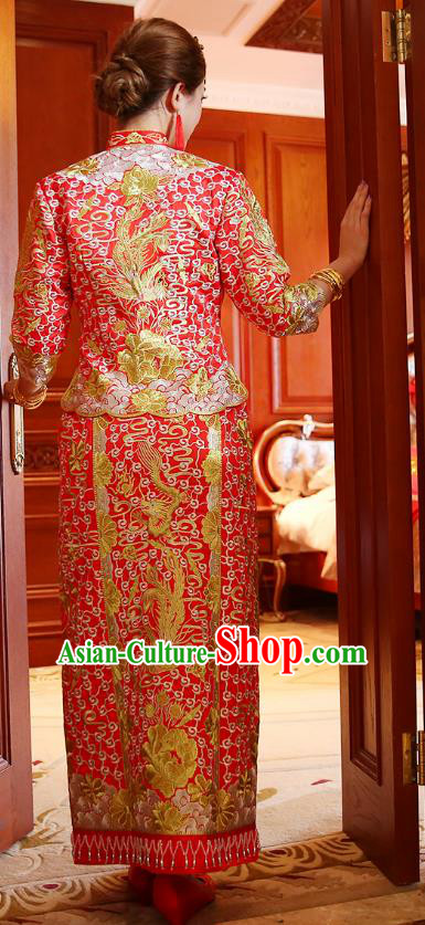Traditional Chinese Wedding Costumes Traditional Xiuhe Suits Ancient Chinese bridal Full Dress Traditional Chinese Wedding Costumes Traditional Xiuhe Suits Ancient Chinese bridal Full Dress