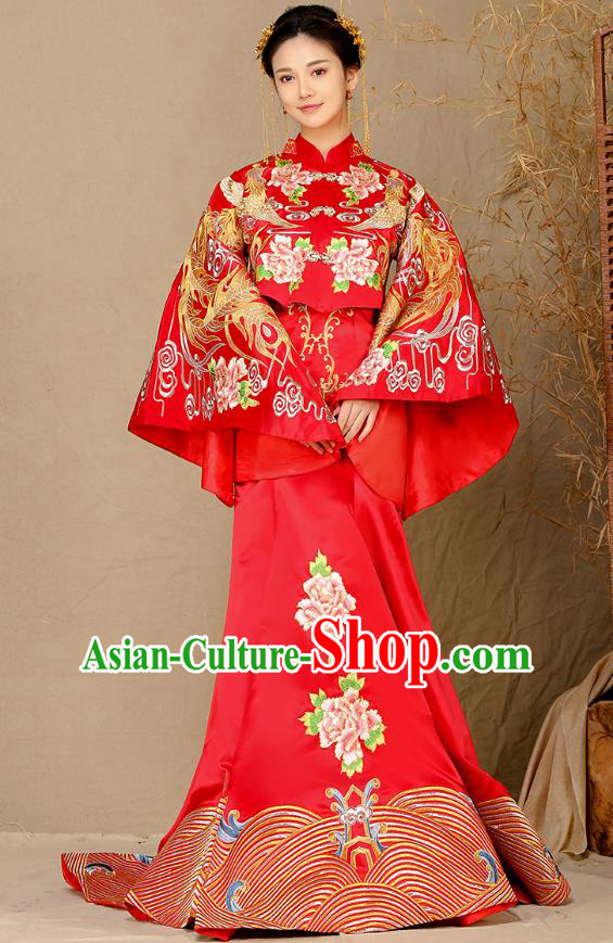 Traditional Chinese Wedding Costumes Traditional Xiuhe Suits Ancient Chinese bridal Full Dress Traditional Chinese Wedding Costumes Traditional Xiuhe Suits Ancient Chinese bridal Full Dress