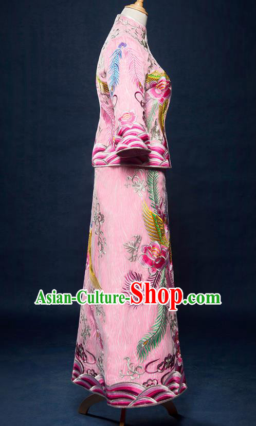 Traditional Chinese Wedding Costumes Traditional Xiuhe Suits Ancient Chinese bridal Full Dress Traditional Chinese Wedding Costumes Traditional Xiuhe Suits Ancient Chinese bridal Full Dress