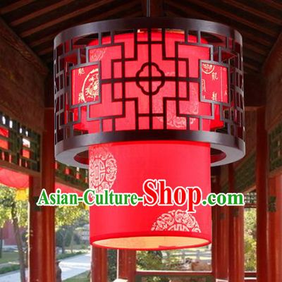 Traditional Chinese Red Hanging Palace Lanterns Handmade Lantern Ancient Ceiling Lamp