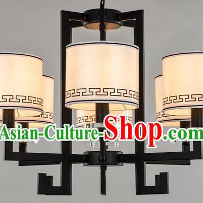 Traditional Chinese Ceiling Palace Lanterns Handmade Six-Lights Lantern Ancient Lamp