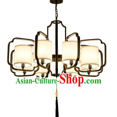 Traditional Chinese Ceiling Palace Lanterns Handmade Eight-Lights Lantern Ancient Lamp